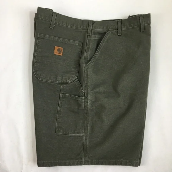Carhartt Washed Duck Work Short Green 46 - Picture 6 of 16